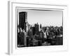 Cityscape of Manhattan in Winter at Sunset-Philippe Hugonnard-Framed Art Print