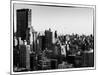 Cityscape of Manhattan in Winter at Sunset-Philippe Hugonnard-Mounted Art Print