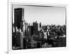 Cityscape of Manhattan in Winter at Sunset-Philippe Hugonnard-Framed Art Print