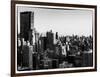 Cityscape of Manhattan in Winter at Sunset-Philippe Hugonnard-Framed Art Print