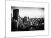 Cityscape of Manhattan in Winter at Sunset-Philippe Hugonnard-Mounted Art Print