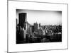 Cityscape of Manhattan in Winter at Sunset-Philippe Hugonnard-Mounted Premium Giclee Print