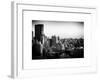 Cityscape of Manhattan in Winter at Sunset-Philippe Hugonnard-Framed Art Print