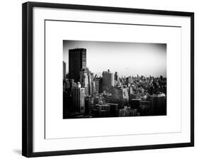 Cityscape of Manhattan in Winter at Sunset-Philippe Hugonnard-Framed Art Print