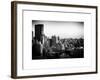 Cityscape of Manhattan in Winter at Sunset-Philippe Hugonnard-Framed Art Print