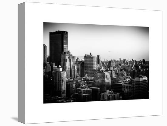 Cityscape of Manhattan in Winter at Sunset-Philippe Hugonnard-Stretched Canvas