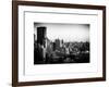 Cityscape of Manhattan in Winter at Sunset-Philippe Hugonnard-Framed Art Print