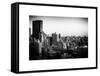 Cityscape of Manhattan in Winter at Sunset-Philippe Hugonnard-Framed Stretched Canvas