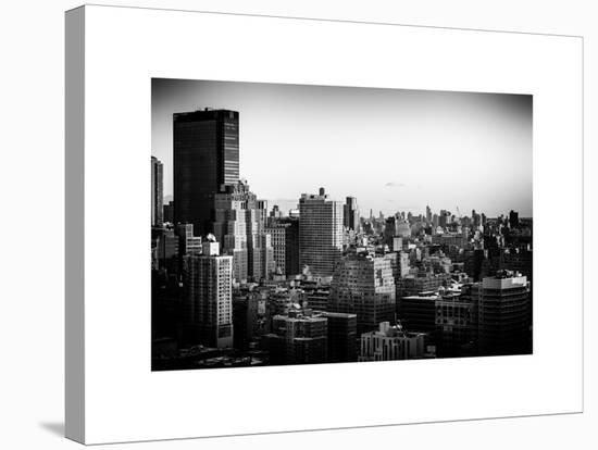 Cityscape of Manhattan in Winter at Sunset-Philippe Hugonnard-Stretched Canvas