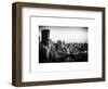 Cityscape of Manhattan in Winter at Sunset-Philippe Hugonnard-Framed Art Print