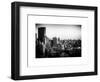 Cityscape of Manhattan in Winter at Sunset-Philippe Hugonnard-Framed Art Print