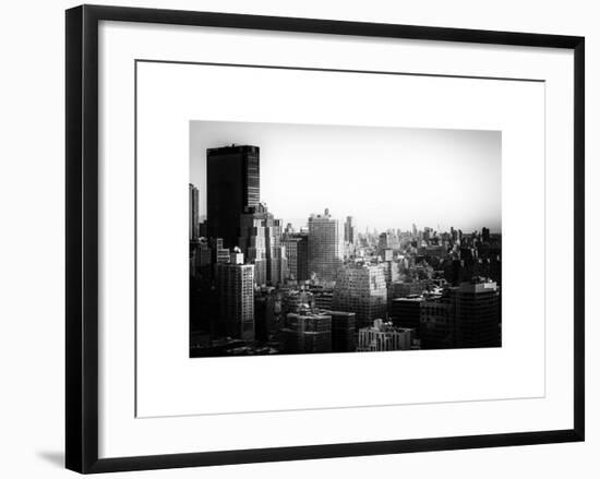 Cityscape of Manhattan in Winter at Sunset-Philippe Hugonnard-Framed Art Print