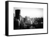 Cityscape of Manhattan in Winter at Sunset-Philippe Hugonnard-Framed Stretched Canvas