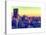 Cityscape of Manhattan in Winter at Sunset-Philippe Hugonnard-Stretched Canvas
