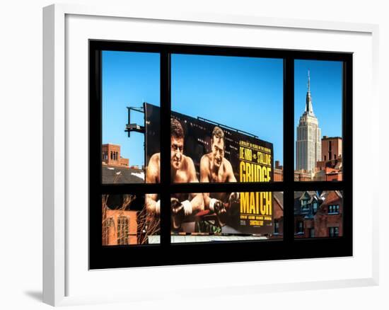 Cityscape of Meatpacking District with Billboards - Manhattan, New York, USA-Philippe Hugonnard-Framed Photographic Print