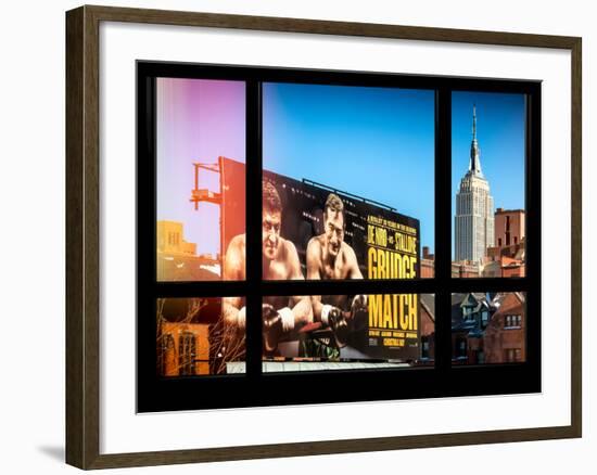Cityscape of Meatpacking District with Billboards - Manhattan, New York, USA-Philippe Hugonnard-Framed Photographic Print