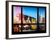 Cityscape of Meatpacking District with Billboards - Manhattan, New York, USA-Philippe Hugonnard-Framed Photographic Print