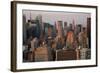 Cityscape of Midtown Manhattan, New York, USA-Peter Adams-Framed Photographic Print