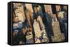 Cityscape of Midtown Manhattan, New York, USA-Peter Adams-Framed Stretched Canvas