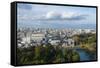 Cityscape of Nagoya, Aichi Prefecture, Japan-Keren Su-Framed Stretched Canvas