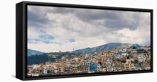 Cityscape of Quito, Ecuador, South America-Alexandre Rotenberg-Framed Stretched Canvas