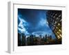 Cityscape of Singapore at night-Ferry Tan-Framed Photo