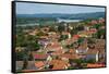 Cityscape of Sremski Karlovci by the Danube River, Serbia-Keren Su-Framed Stretched Canvas