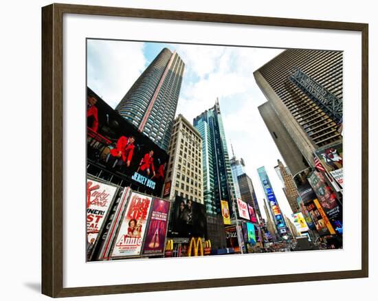 Cityscape of Times Square, Manhattan, New York City, United States, USA-Philippe Hugonnard-Framed Photographic Print