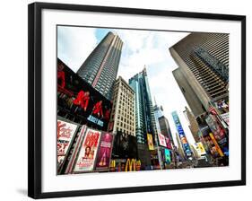 Cityscape of Times Square, Manhattan, New York City, United States, USA-Philippe Hugonnard-Framed Photographic Print
