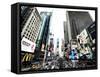 Cityscape of Times Square, NYC, Skyscrapers View, Landscape of Times Square, Manhattan, New York-Philippe Hugonnard-Framed Stretched Canvas