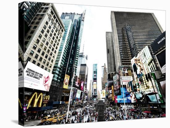 Cityscape of Times Square, NYC, Skyscrapers View, Landscape of Times Square, Manhattan, New York-Philippe Hugonnard-Stretched Canvas