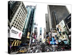 Cityscape of Times Square, NYC, Skyscrapers View, Landscape of Times Square, Manhattan, New York-Philippe Hugonnard-Stretched Canvas