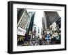 Cityscape of Times Square, NYC, Skyscrapers View, Landscape of Times Square, Manhattan, New York-Philippe Hugonnard-Framed Premium Photographic Print