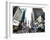 Cityscape of Times Square, NYC, Skyscrapers View, Landscape of Times Square, Manhattan, New York-Philippe Hugonnard-Framed Premium Photographic Print
