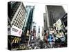 Cityscape of Times Square, NYC, Skyscrapers View, Landscape of Times Square, Manhattan, New York-Philippe Hugonnard-Stretched Canvas