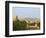 Cityscape of Traditional Architecture, Jasailmer Fort in the Distance, Jaisalmer, Rajasthan, India-Keren Su-Framed Photographic Print