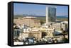 Cityscape of Tunis, Tunis, Tunisia, North Africa-Nico Tondini-Framed Stretched Canvas