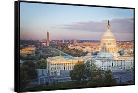 Cityscape of Washington DC, USA-Christopher Reed-Framed Stretched Canvas