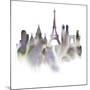 Cityscape Paris-Kristine Hegre-Mounted Giclee Print