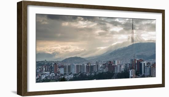 Cityscape, Quito, Ecuador, South America-Alexandre Rotenberg-Framed Photographic Print