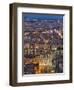 Cityscape, River Saone and Cathedral St. Jean at Night, Lyons (Lyon), Rhone, France, Europe-Charles Bowman-Framed Photographic Print