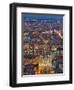 Cityscape, River Saone and Cathedral St. Jean at Night, Lyons (Lyon), Rhone, France, Europe-Charles Bowman-Framed Photographic Print