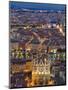 Cityscape, River Saone and Cathedral St. Jean at Night, Lyons (Lyon), Rhone, France, Europe-Charles Bowman-Mounted Photographic Print