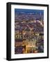 Cityscape, River Saone and Cathedral St. Jean at Night, Lyons (Lyon), Rhone, France, Europe-Charles Bowman-Framed Photographic Print