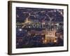 Cityscape, River Saone and Cathedral St. Jean at Night, Lyons (Lyon), Rhone, France, Europe-Charles Bowman-Framed Photographic Print