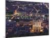 Cityscape, River Saone and Cathedral St. Jean at Night, Lyons (Lyon), Rhone, France, Europe-Charles Bowman-Mounted Photographic Print