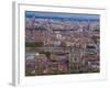 Cityscape, River Saone and Cathedral St. Jean, Lyons (Lyon), Rhone, France, Europe-Charles Bowman-Framed Photographic Print