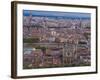 Cityscape, River Saone and Cathedral St. Jean, Lyons (Lyon), Rhone, France, Europe-Charles Bowman-Framed Photographic Print