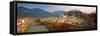 Cityscape Salzburg Austria-null-Framed Stretched Canvas