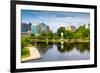 Cityscape Scene of Downtown Huntsville Alabama from Big Spring Park-Rob Hainer-Framed Photographic Print